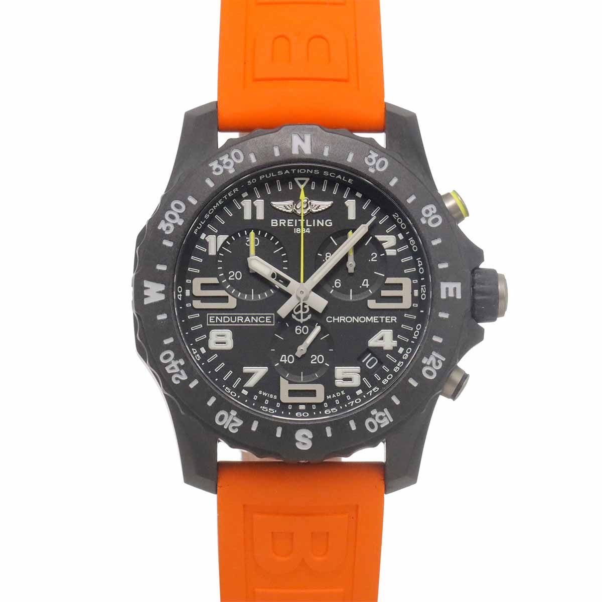 ブライトリング BREITLING エンデュランス プロ X82310 クロノグラフ メンズ 腕時計 デイト ブラック クォーツ Endurance Pro 90338703