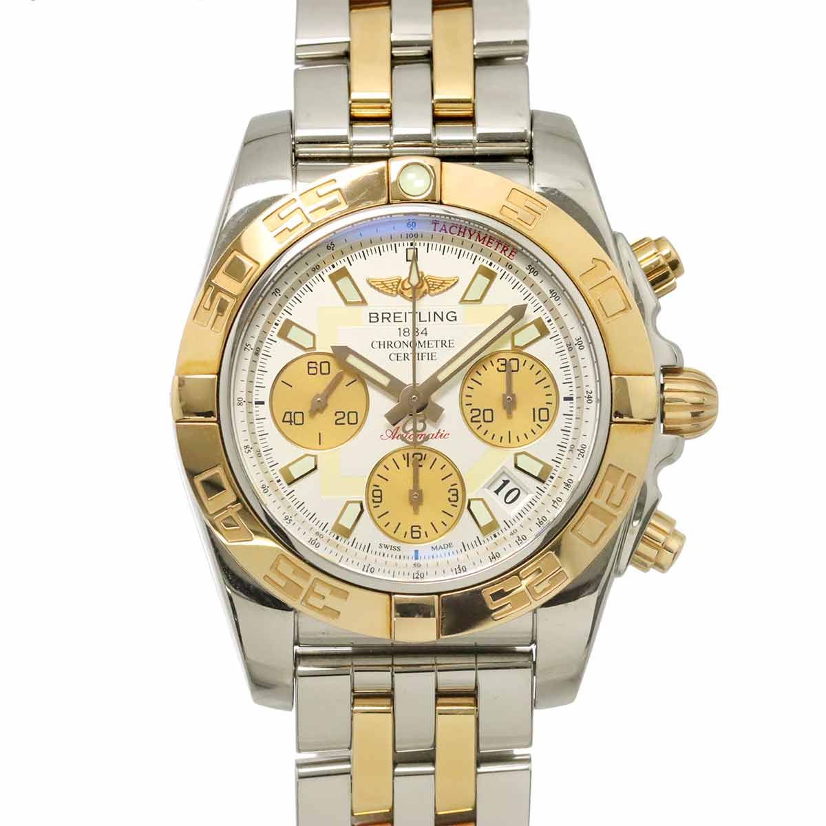 ブライトリング BREITLING クロノマット41 コンビ CB0140 クロノグラフ メンズ 腕時計 デイト RG 自動巻き Chronomat 41 90338721