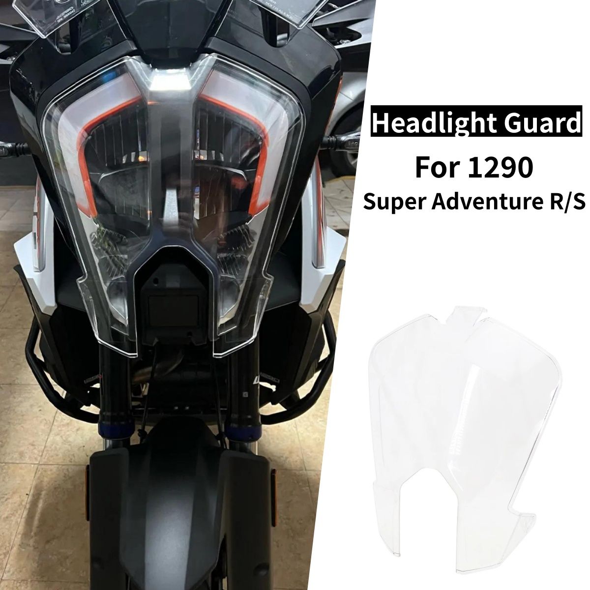 KTM 1290スーパーアドベンチャーR/S 2021-2024 用 ヘッドライトガード