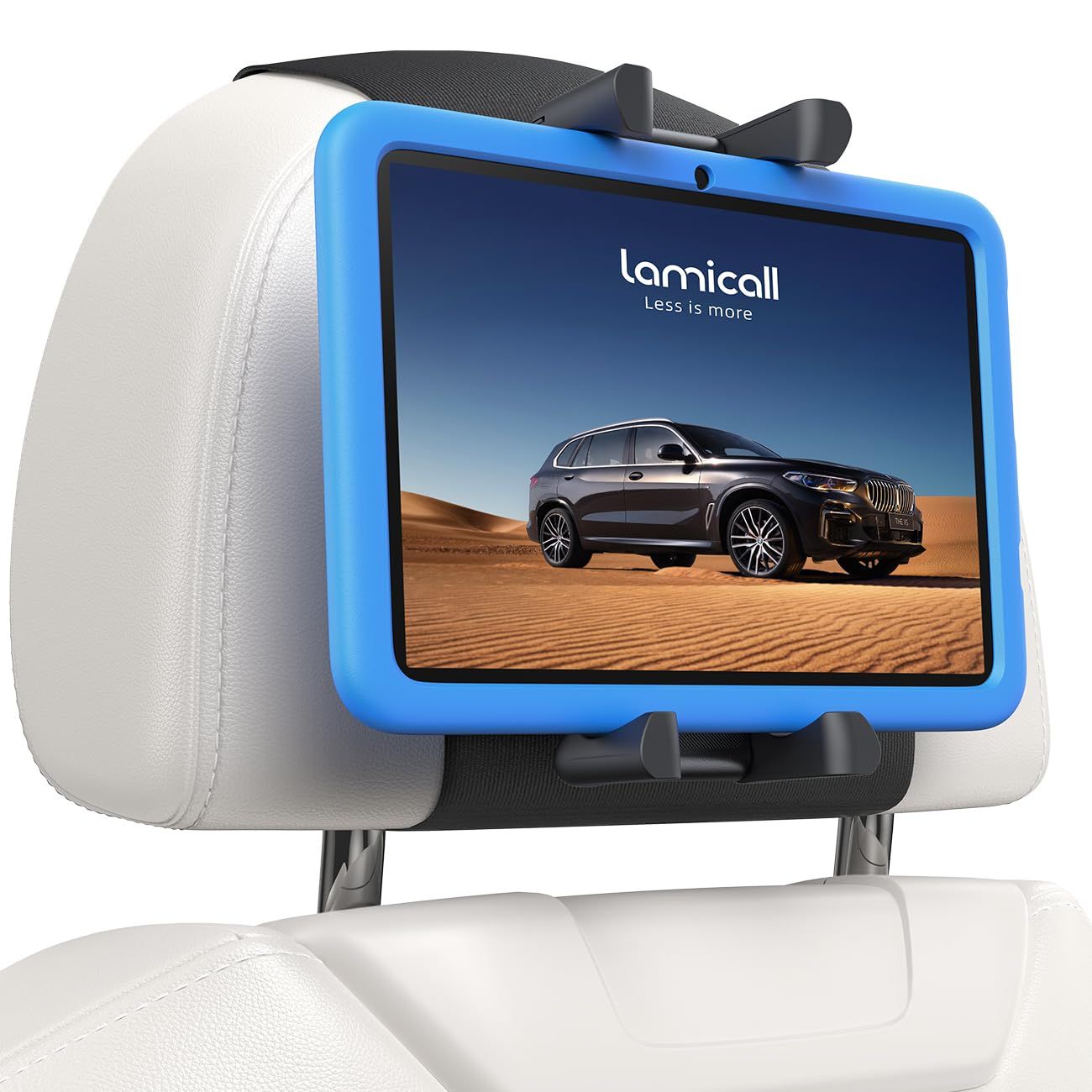 【360度回転】Lamicall タブレットホルダー 車 後部座席：強力マジックテープ iPad 車載 ホルダー ヘッドレスト たぶれっと ほるだー 1