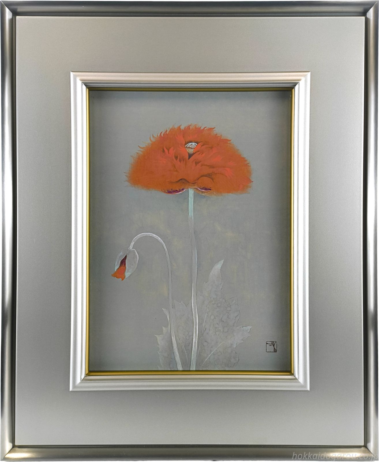 木下育應 「朱花」 日本画 絵画 48,000円