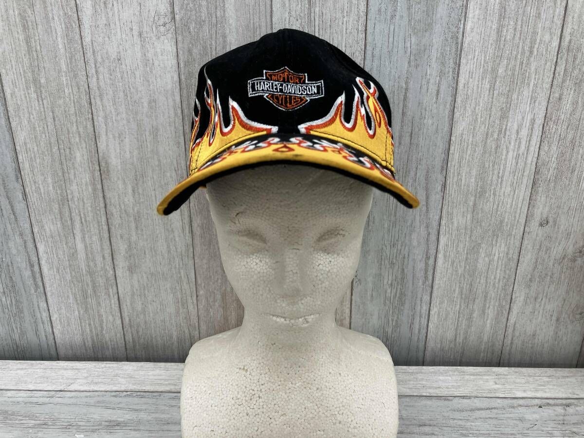 ハーレーダビッドソン帽子キャップ HARLEY-DAVIDSON／ハーレーダビッドソン／キャップ／M／USA製／刺繍