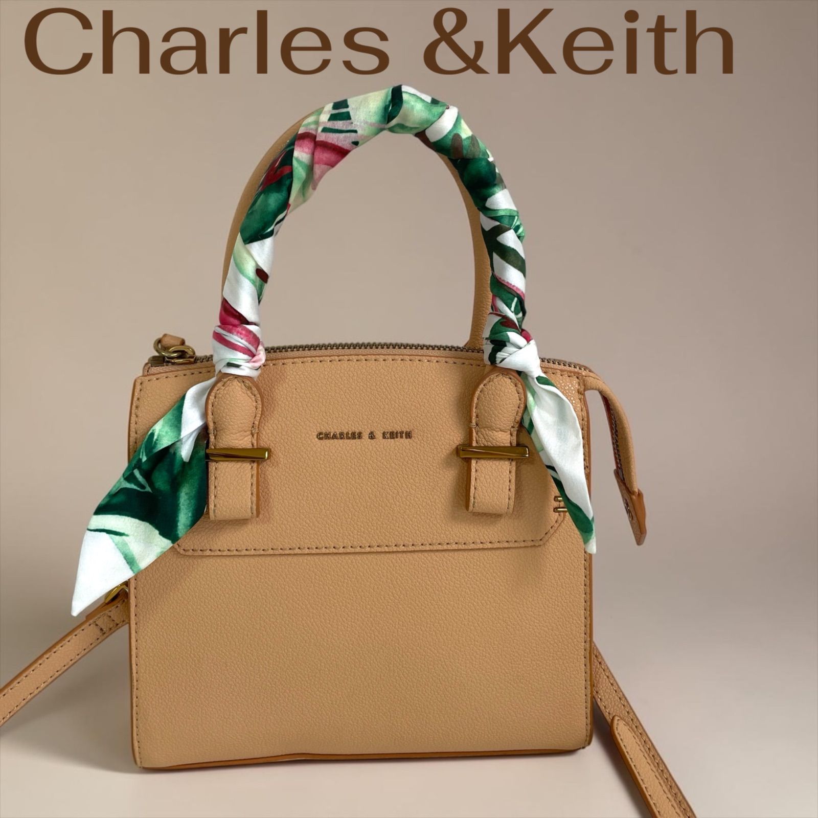 Charles & Keith チャールズアンドキース 2way ショルダーバッグ 