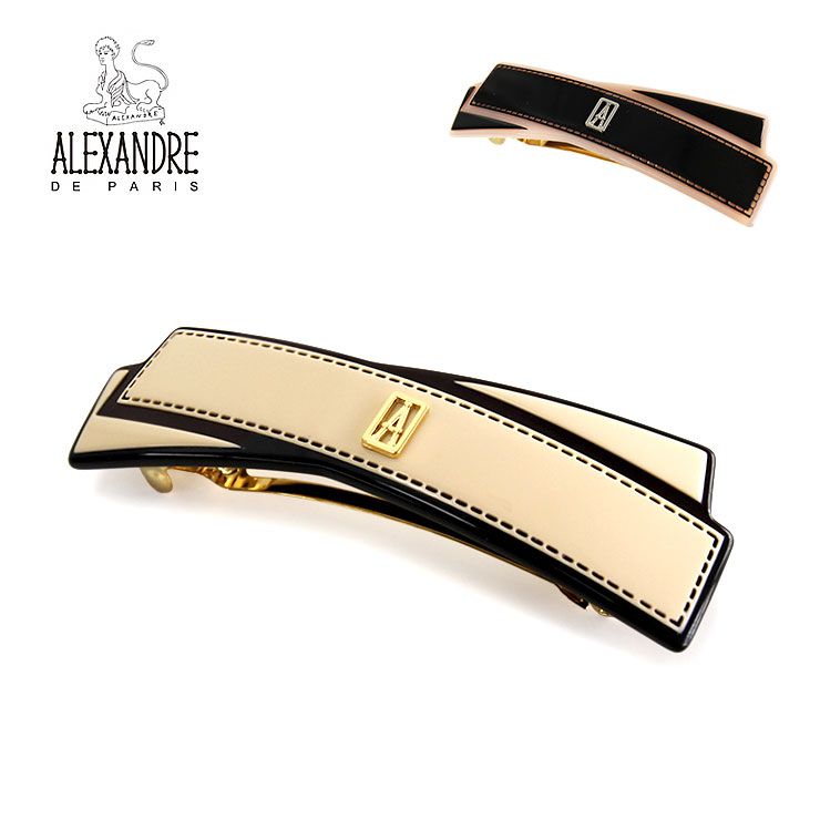 ALEXANDRE DE PARIS アレクサンドル ドゥ パリ 8cm バレッタ ALEXANDRE DE PARIS バレッタ AA8-18608-02 レディース 女性 大人 ヘアアクセサリー ブランド おしゃれ 髪留め