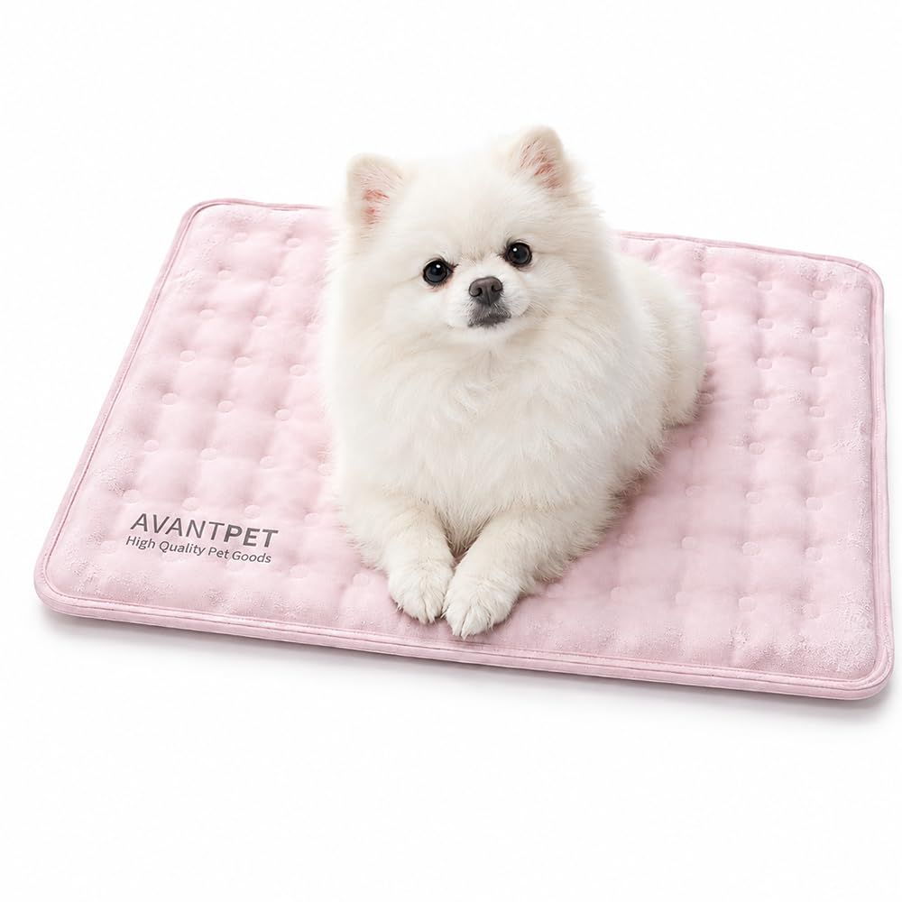 ★新品★アバンペット(AVANTPET) ひんやり 接触冷感 クールマット 冷感マット ジェルマット 犬用 猫用 熱中症対策 暑さ対策 夏用【防水仕様・汚れもサッと拭き取り可能】お手入れ簡単 ペット用 冷却マット (S, キャンディーピンク 5482cfc5