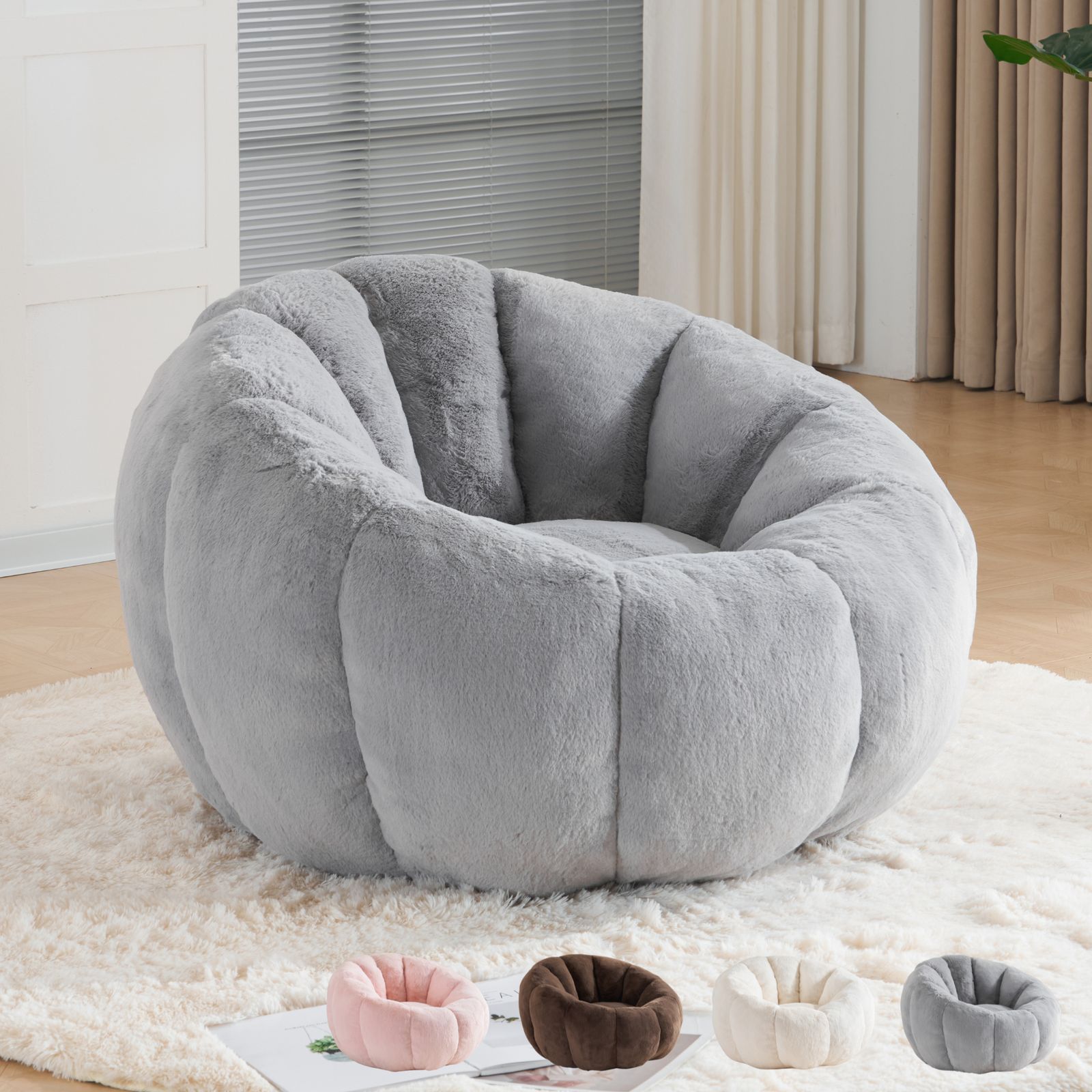 ソファ フロアソファ 座椅子 クッションソファ 1人掛け コンパクト 省スペース 幅108×奥行108×高さ62cm 重量29kg 耐荷重150kg ベルベット ふかふかクッション 圧縮梱包 滑り止め リビング ワークスペース 一人暮らし