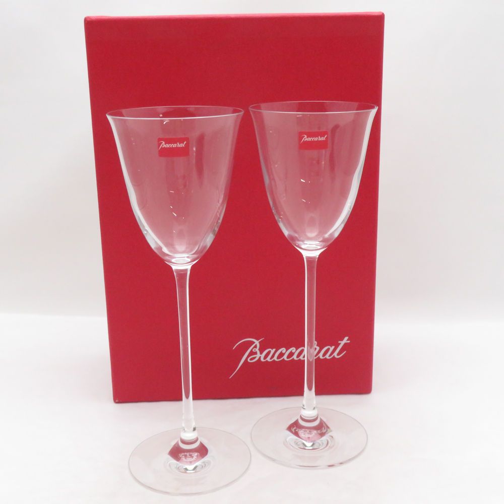 未使用 Baccarat バカラ フィオラ ワイングラス 2客 ペア H22cm SO4511C2
