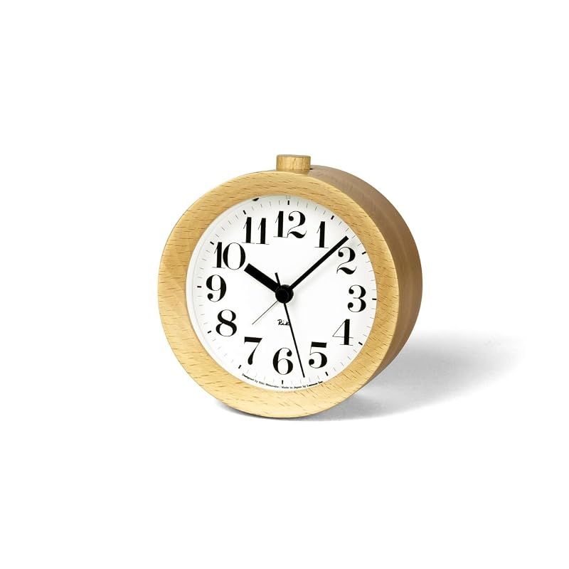 レムノス アラーム時計 アナログ リキアラーム 天然色木地 RIKI ALARM CLOCK ナチュラル WR09-15NT Lemnos 11,758円