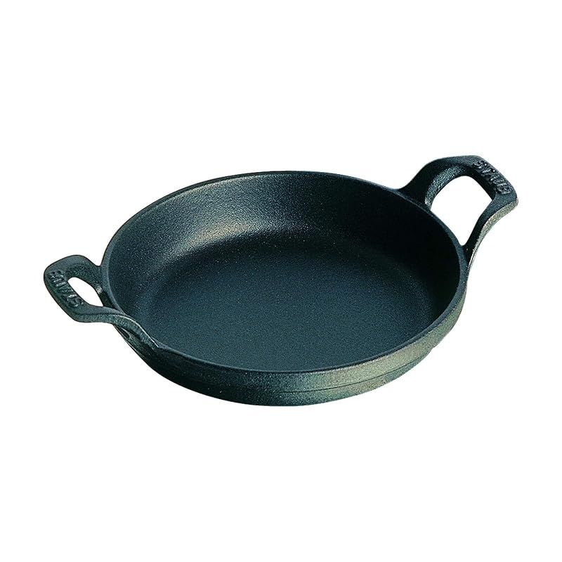 staub ストウブ 「 ミニ ラウンド ディッシュ ブラック 12cm 」 グラタン皿 IH対応 【日本正規販売品】 Dish 40509-472