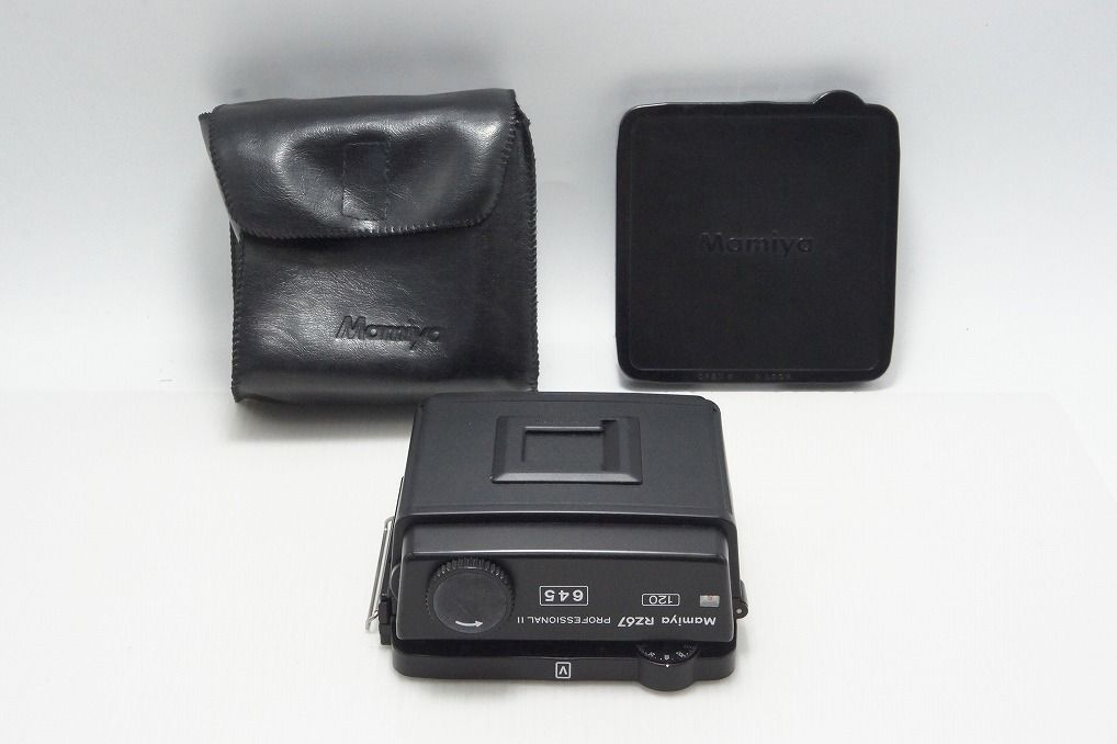 美品 Mamiya マミヤ RZ67 PROFESSIONAL II 645 120 中判 フィルムバック ケース 遮光板 キャップ付 260804w