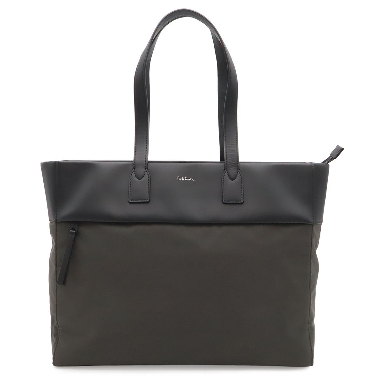 Paul Smith ポール スミス ポールスミス ビジネスバッグ ブリーフケース トートバッグ レザー ナイロン ブラック 黒 カーキ グレー