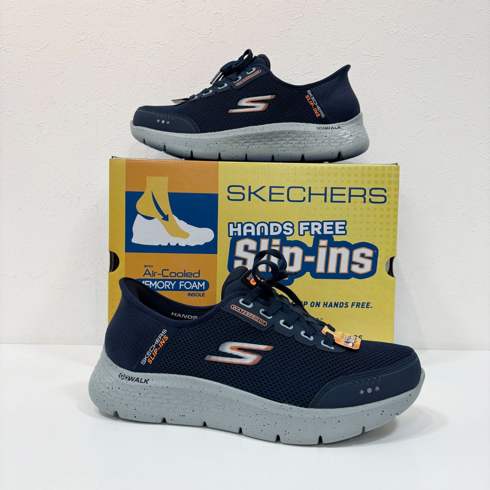 SKECHERS 216330WW(NVY) 25.5cm~27.5cm 完全防水