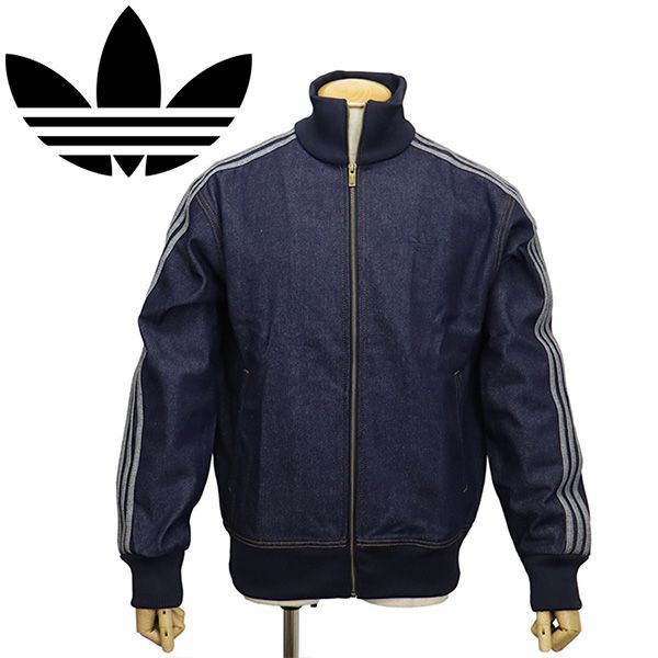adidas (アディダス) MBP59 KS4971 ADICOLOR RAW DENIM FIREBIRD TRACK TOP トラックトップ インディゴデニム AD411 S