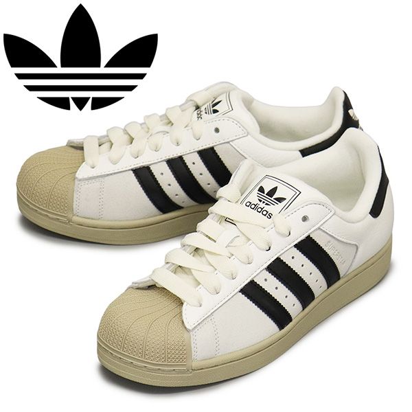 adidas (アディダス) KJ9947 SUPERSTAR II スーパースター スニーカー コアホワイト/コアブラック/カーキスリー AD397 23.5cm