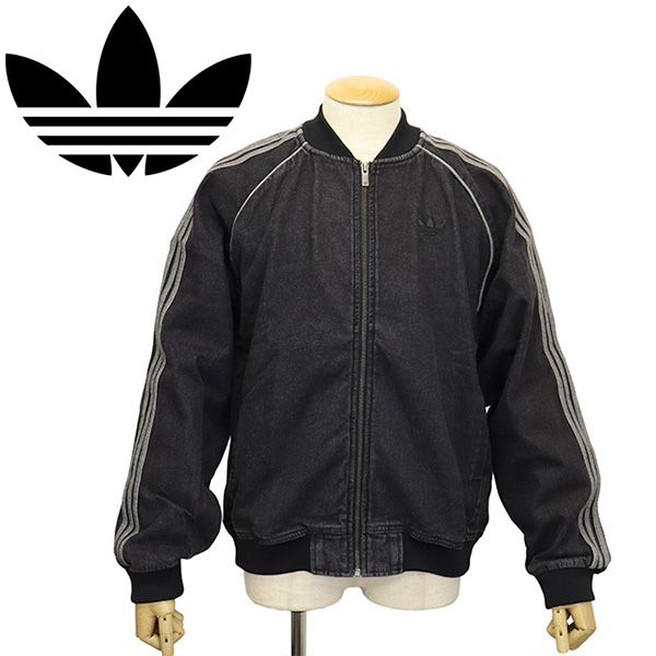 adidas (アディダス) P7207 KS4963 SST ADICOLOR DENIM TRACK TOP トラックトップ トゥルーブラックデニム AD405 XL