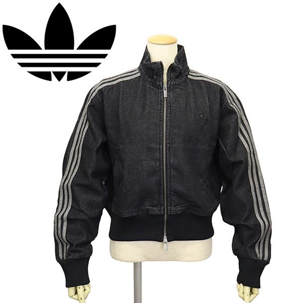 adidas (アディダス) RO622 IB6917 FIREBIRD TRACKTOP DENIM トラックトップ トゥルーブラックデニム レディース AD406 S