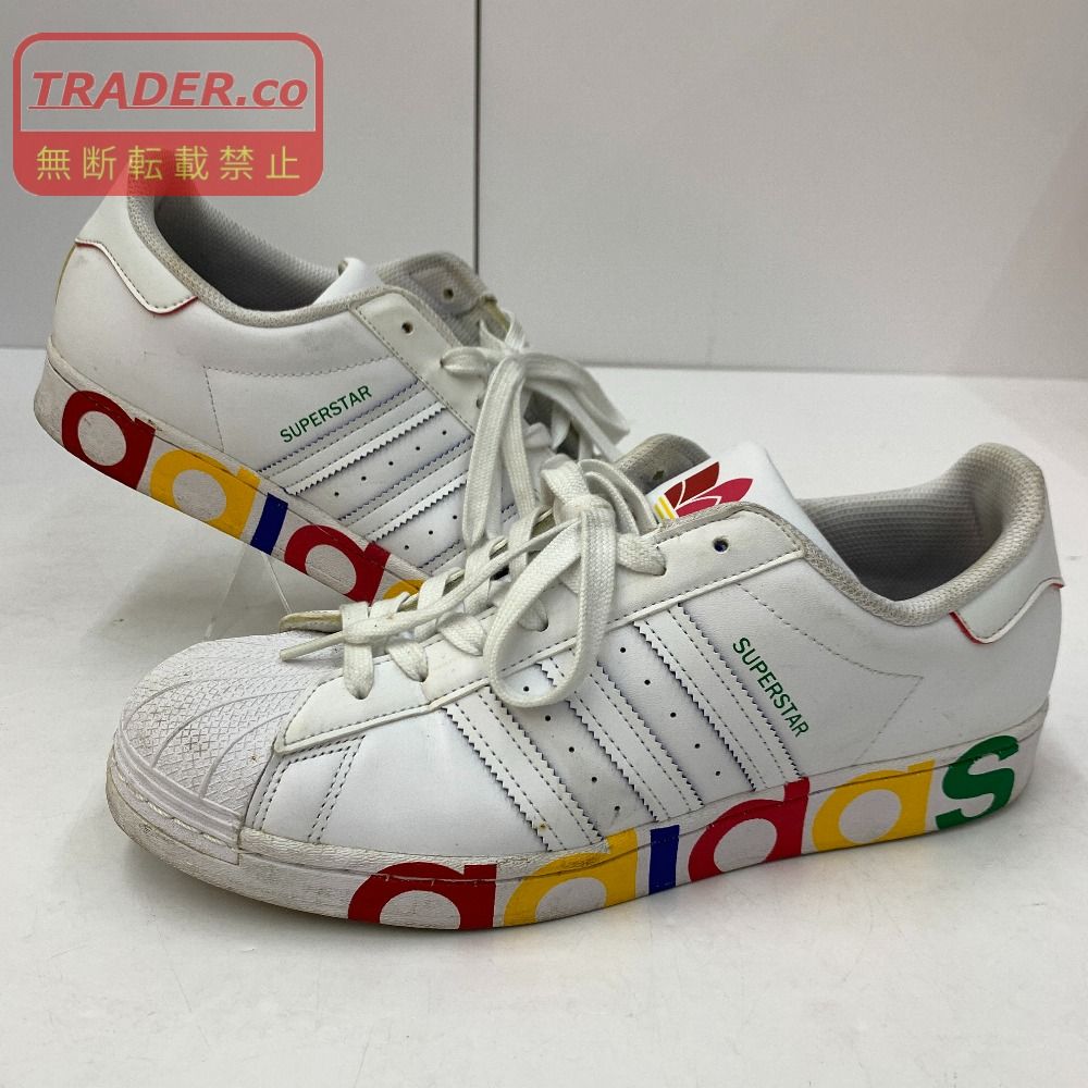 04w7660▽※【中古】アディダス スーパースター メンズ adidas Superstar FY1147 White/White/Team Royal 28cm スニーカー【八王子店】