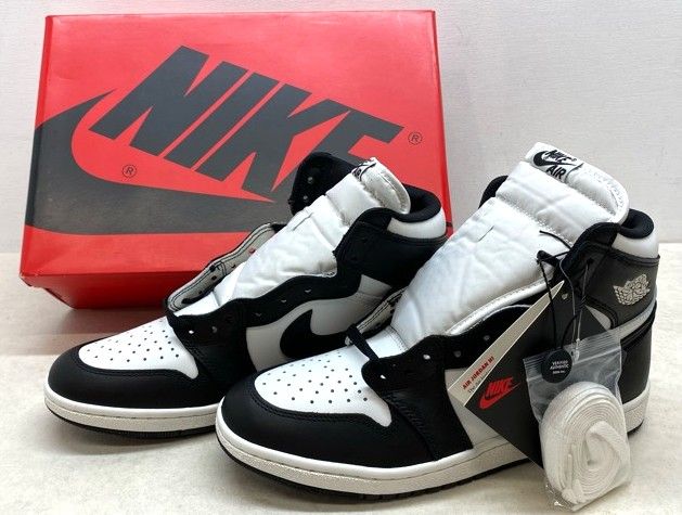 NIKE/ナイキ AIR JORDAN 1 HIGH 85 エア ジョーダン 1 ハイ BLACK/WHITE BQ4422-001/28.0cm 【MK0279-008】268