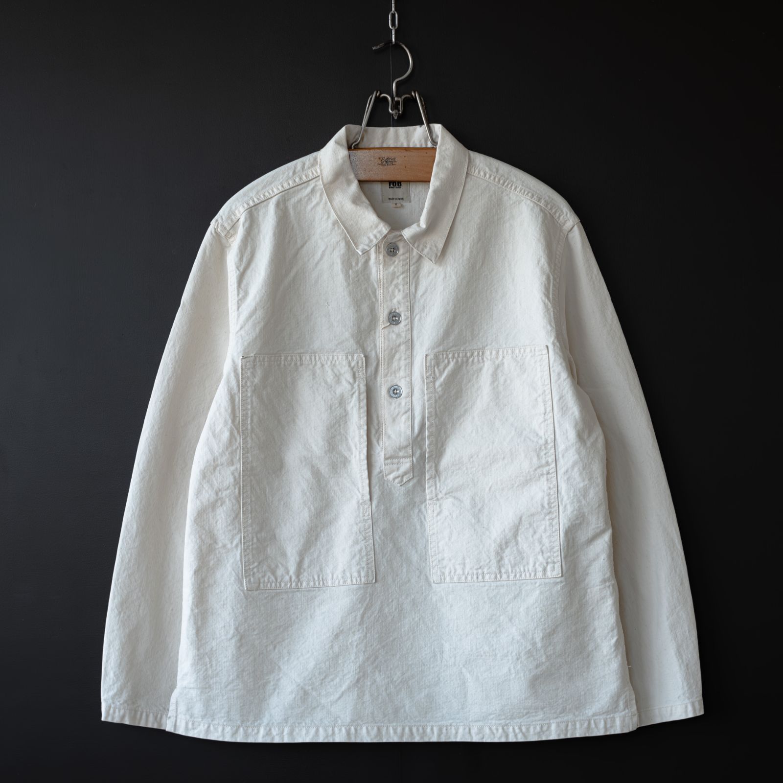新品- 【FOB FACTORY】 U.S DENIM ARMY P/O (ecru) | エフオービー