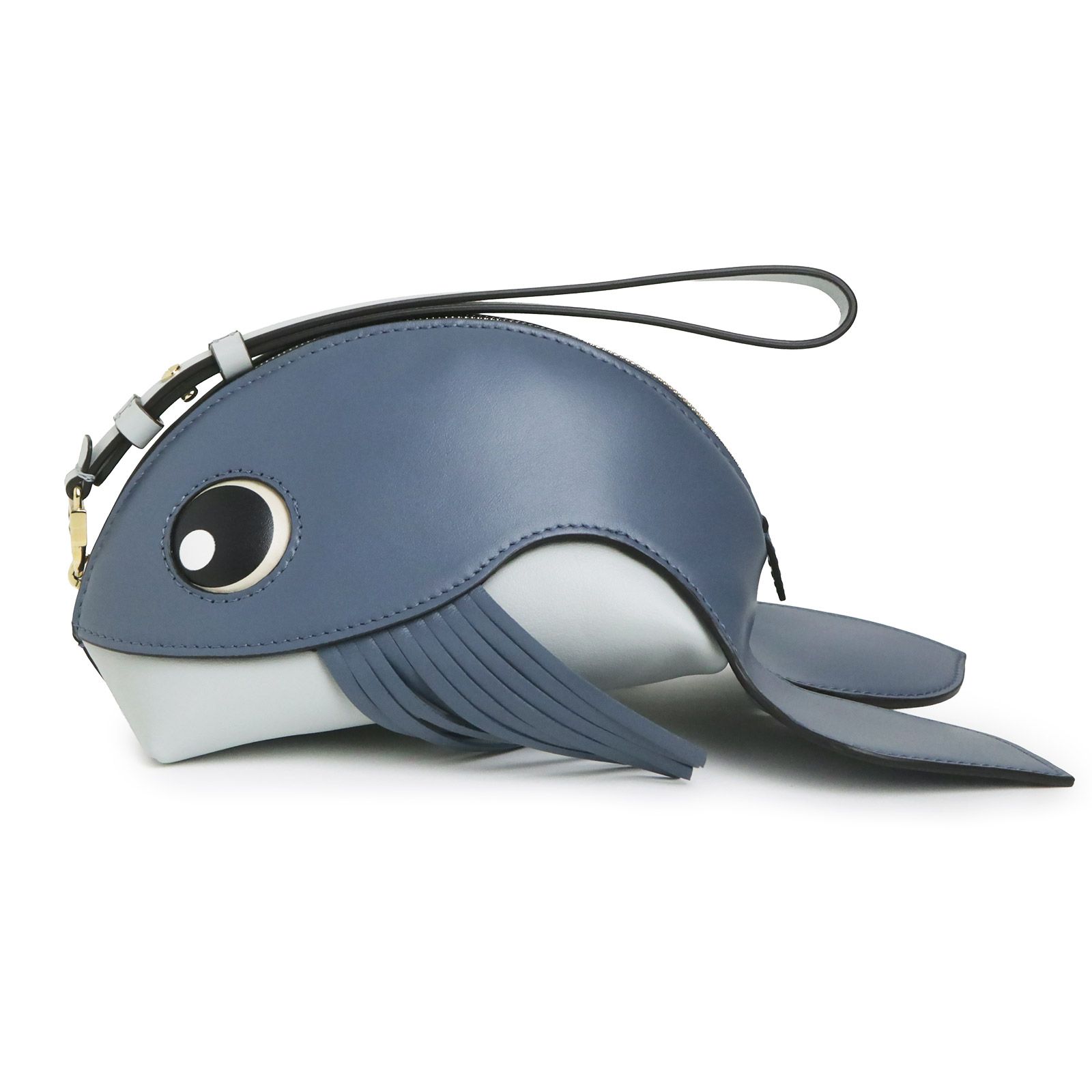 フェンディ 8N0212 フィッシュ シェイプ 魚 カーフスキン ブルー ポーチ レザー ゴールド金具 箱付 FENDI（新品・未使用品） 39,768円
