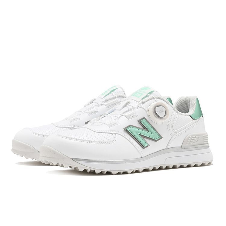 26秋冬 ニューバランス ゴルフ NEW BALANCE GOLF レディース Golf 574 v4 BOA W574B8OF 靴 シューズ スパイク ボアシステム スパイクレス 定番