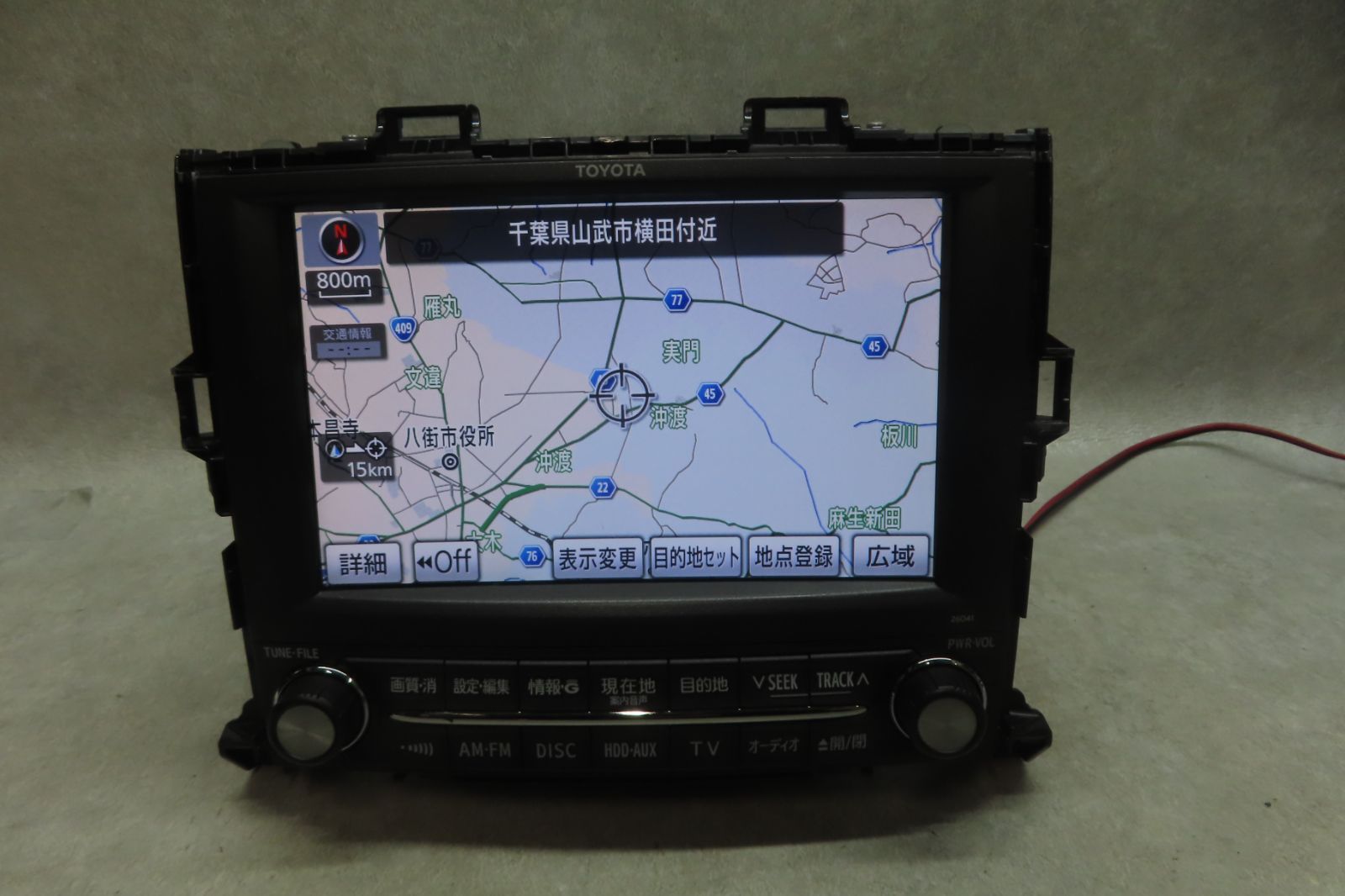 タッチパネル正常★動作保証付★F7382/アルファード/ヴェルファイア 20系前期　86100-58042/26041　HDDナビ　地図2012年 GGH20W GGH25W