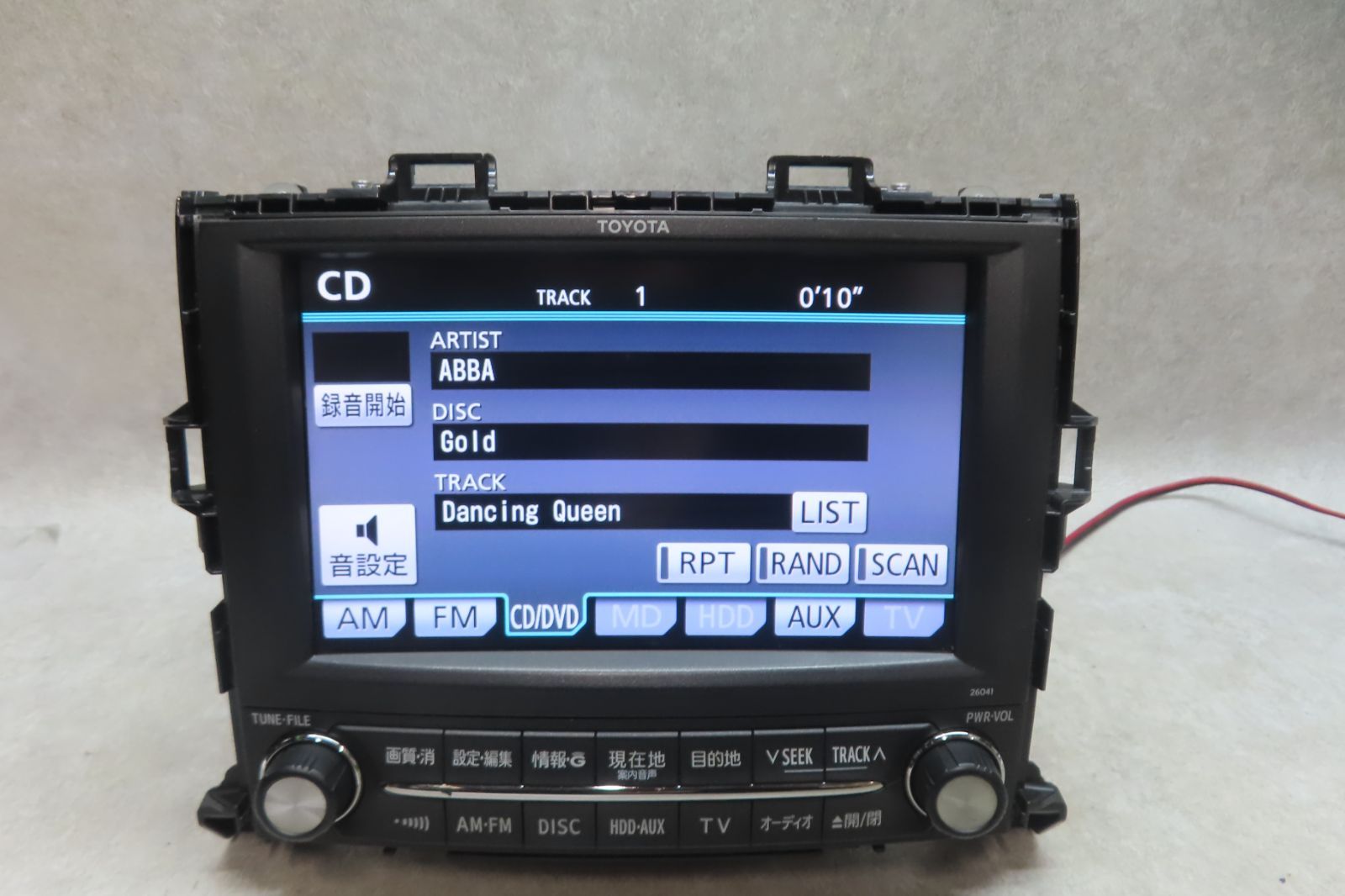 タッチパネル正常★動作保証付★F7382/アルファード/ヴェルファイア 20系前期　86100-58042/26041　HDDナビ　地図2012年 GGH20W GGH25W