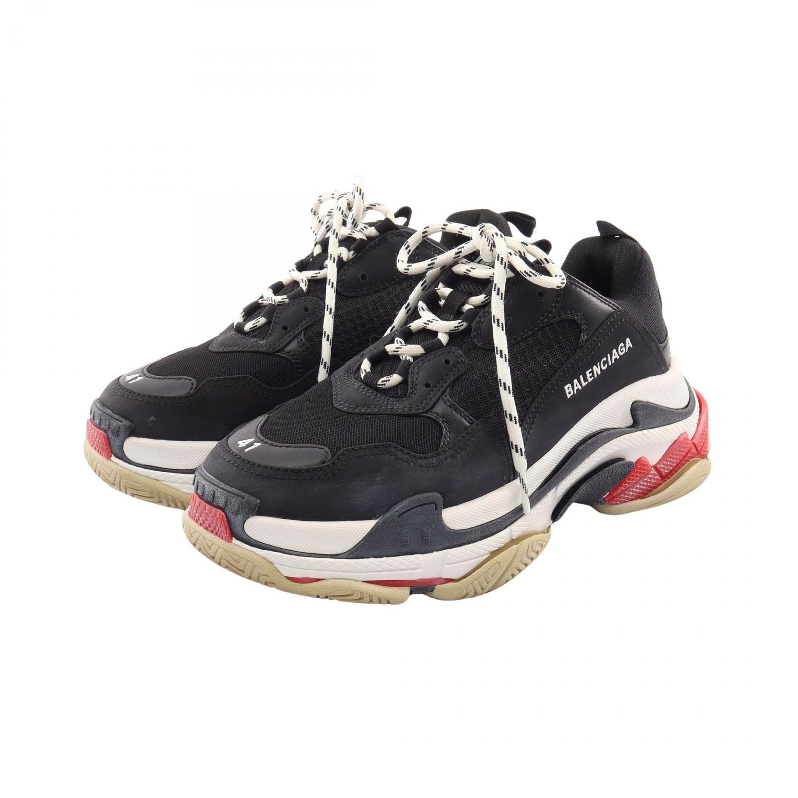 バレンシアガ BALENCIAGA スニーカー TRIPLE S トリプルS 533882 レザー トリプルS スニーカー メンズ Used A