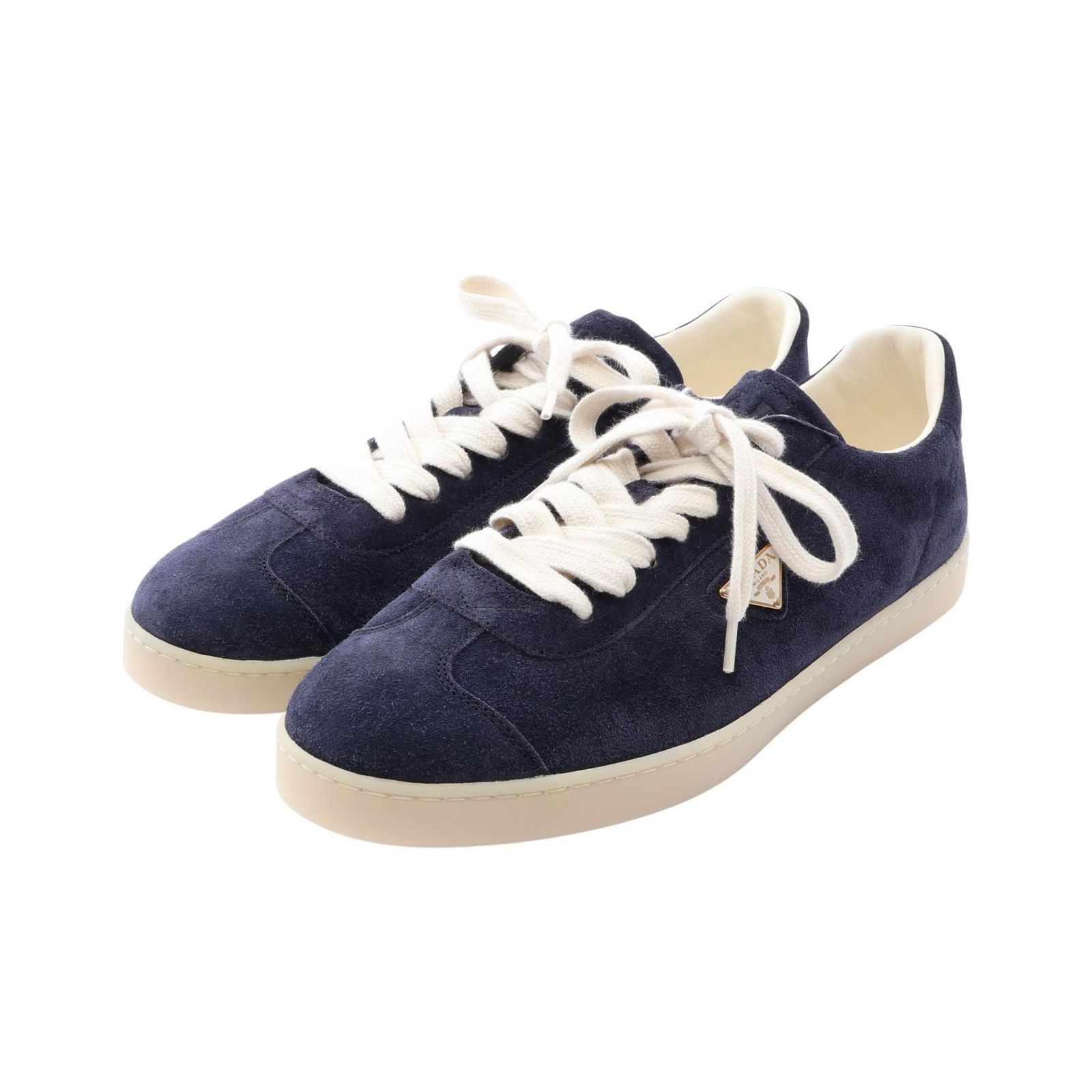 プラダ PRADA スニーカー LANE トライアングルロゴ スウェード LANE スニーカー メンズ 未使用