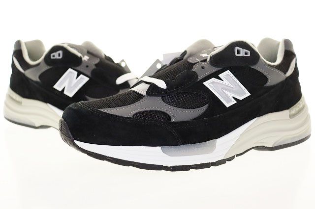 ニューバランス NEW BALANCE U992BK 27.5cm Dワイズ USA製 スエード ローカット ブラック 【ブランド古着ベクトル】【中古】▲■260819