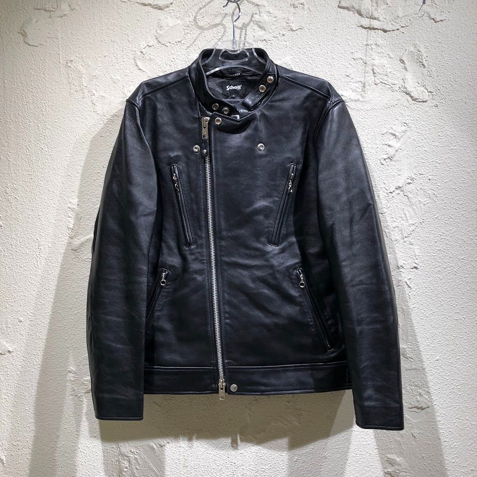 schott DOUBLE BREST RIDERS XL ブラック