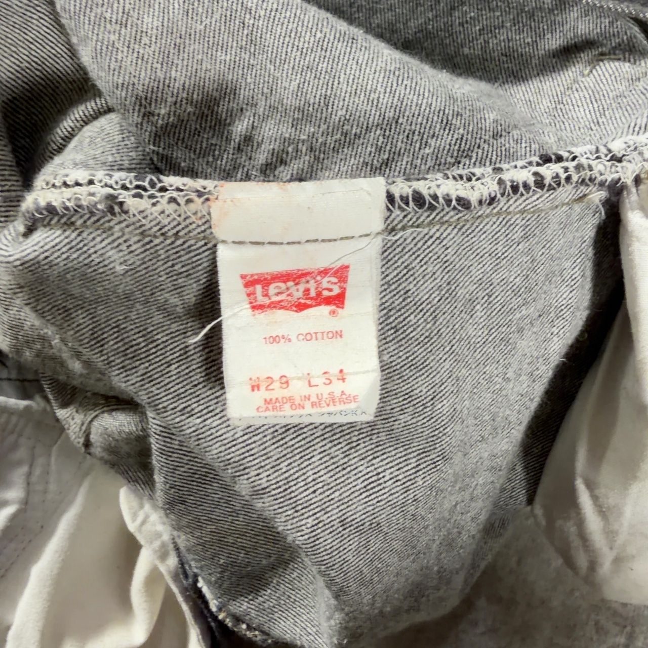 LEVI'S リーバイス 90's 501 ボタン裏552 先染め ブラックデニム W29