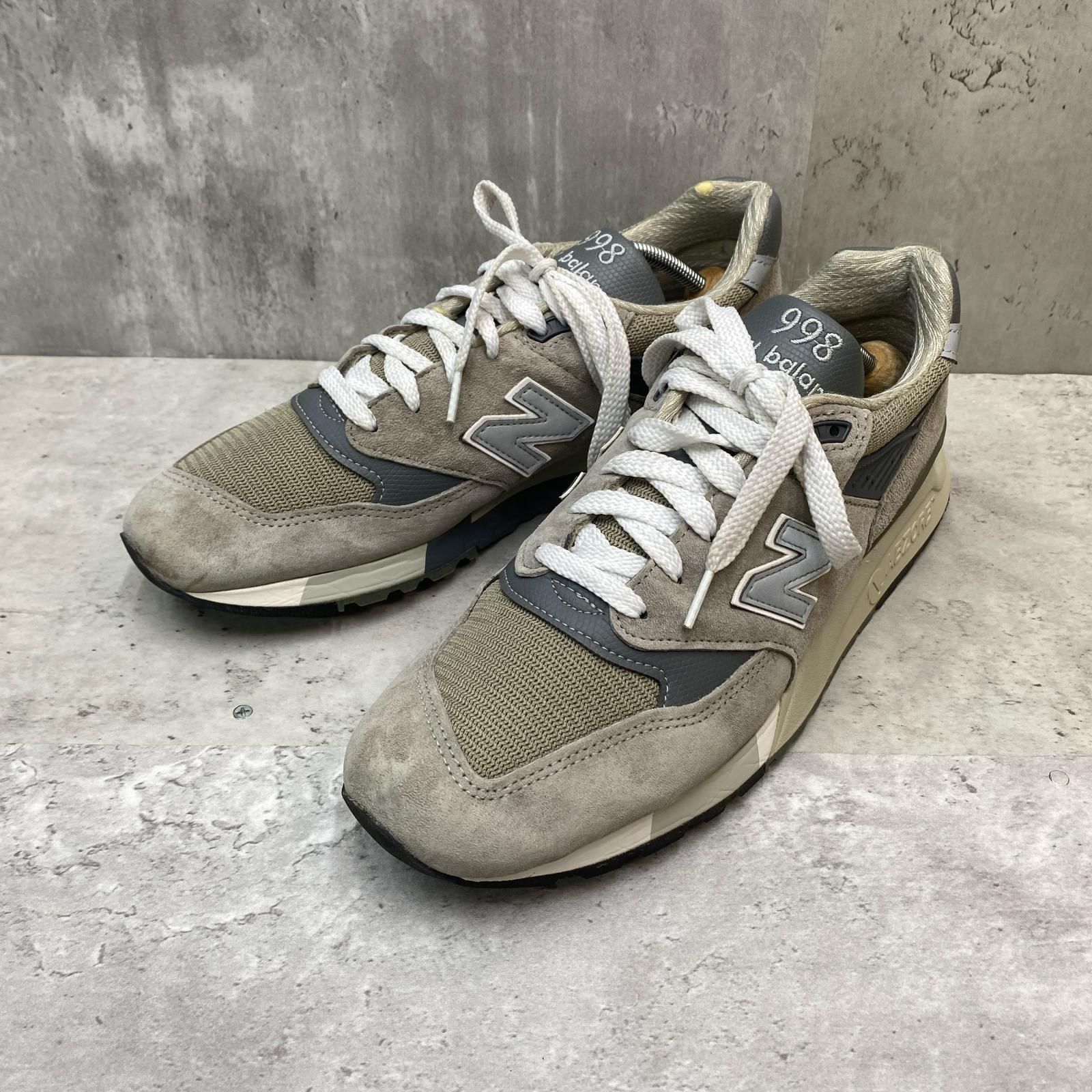 ▽ NEW BALANCE ニューバランス U998GR スニーカー USA製 28.0cm グレー ■■ メンズ
