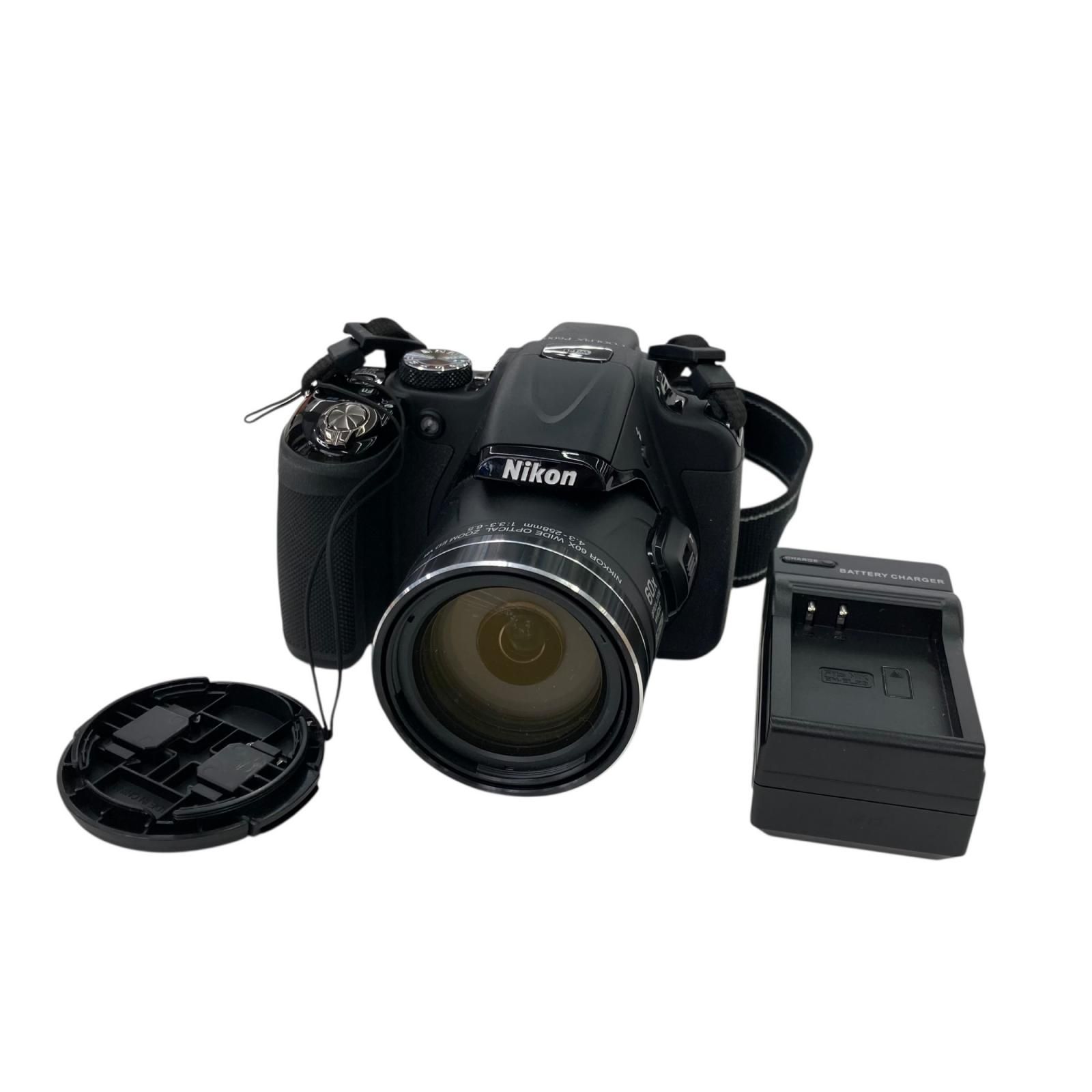 186001 動作未確認 Nikon ニコン COOLPIX P600 デジタルカメラ レンズ 4.3-258mm ブラック