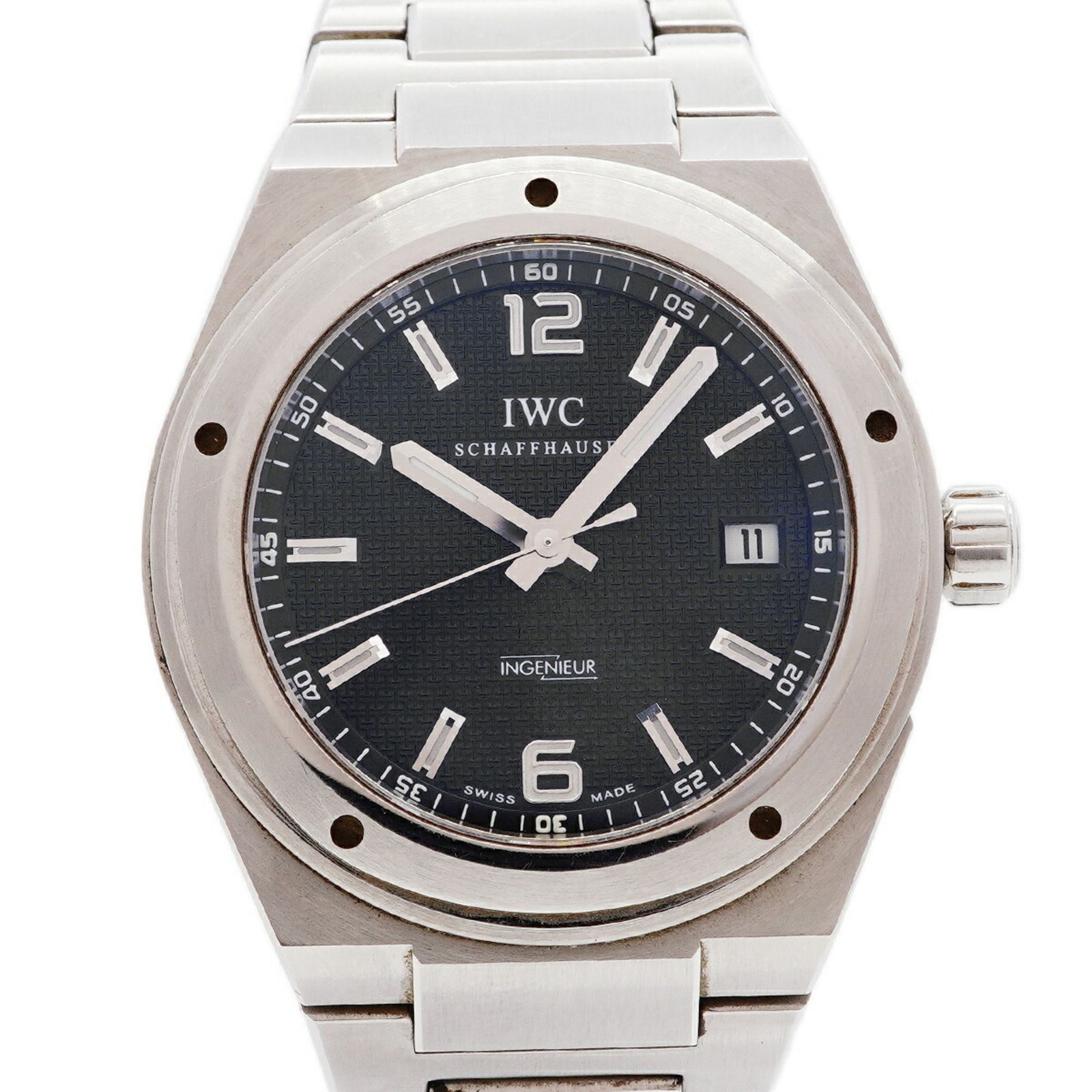IWC アイダブリューシー シャフハウゼン インヂュニア・オートマティック IW322701 黒文字盤腕時計 メンズ