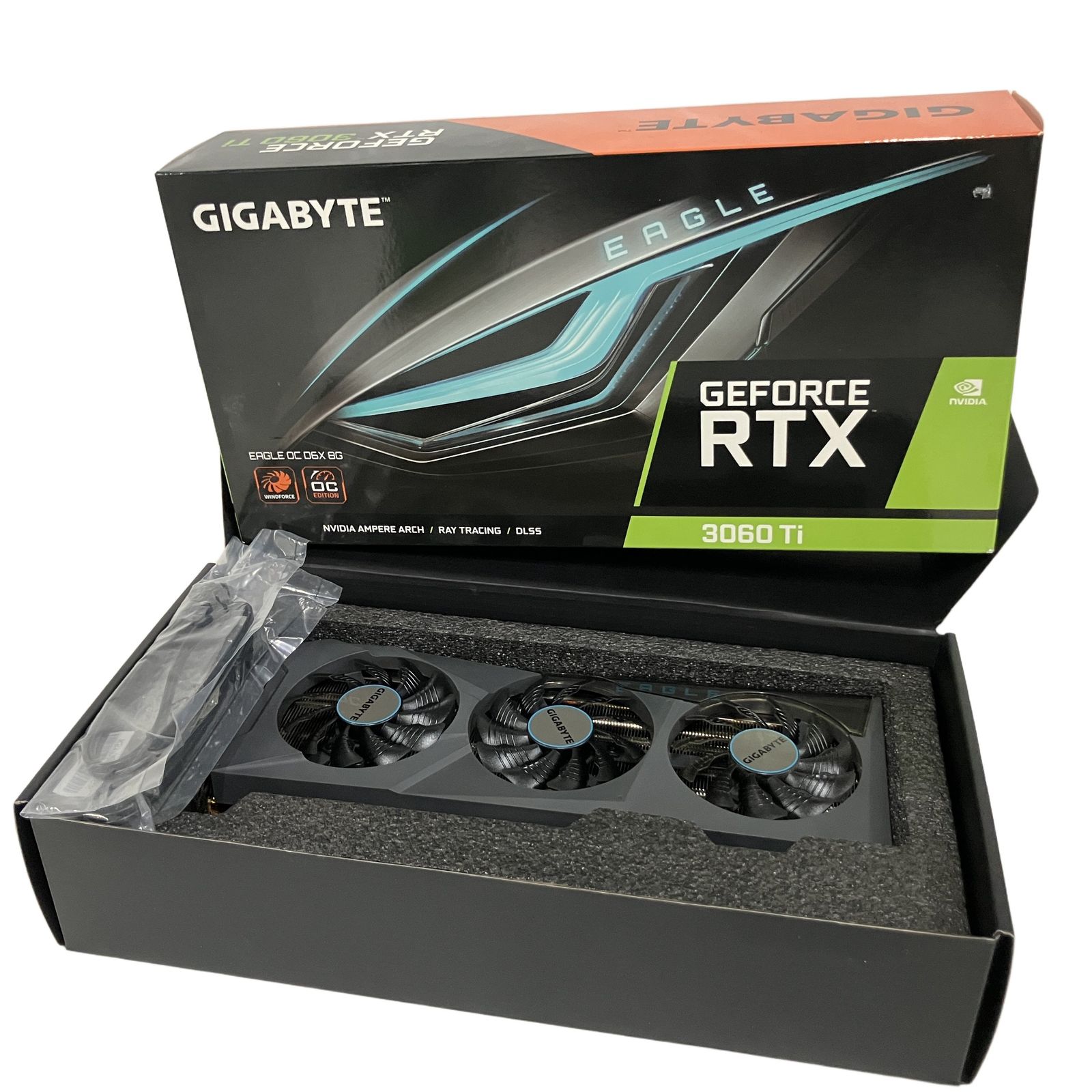 GIGABYTE GeForce RTX 3060 Ti EAGLE OC D6X 8GB 3連ファン グラフィックボード 中古 B11470502