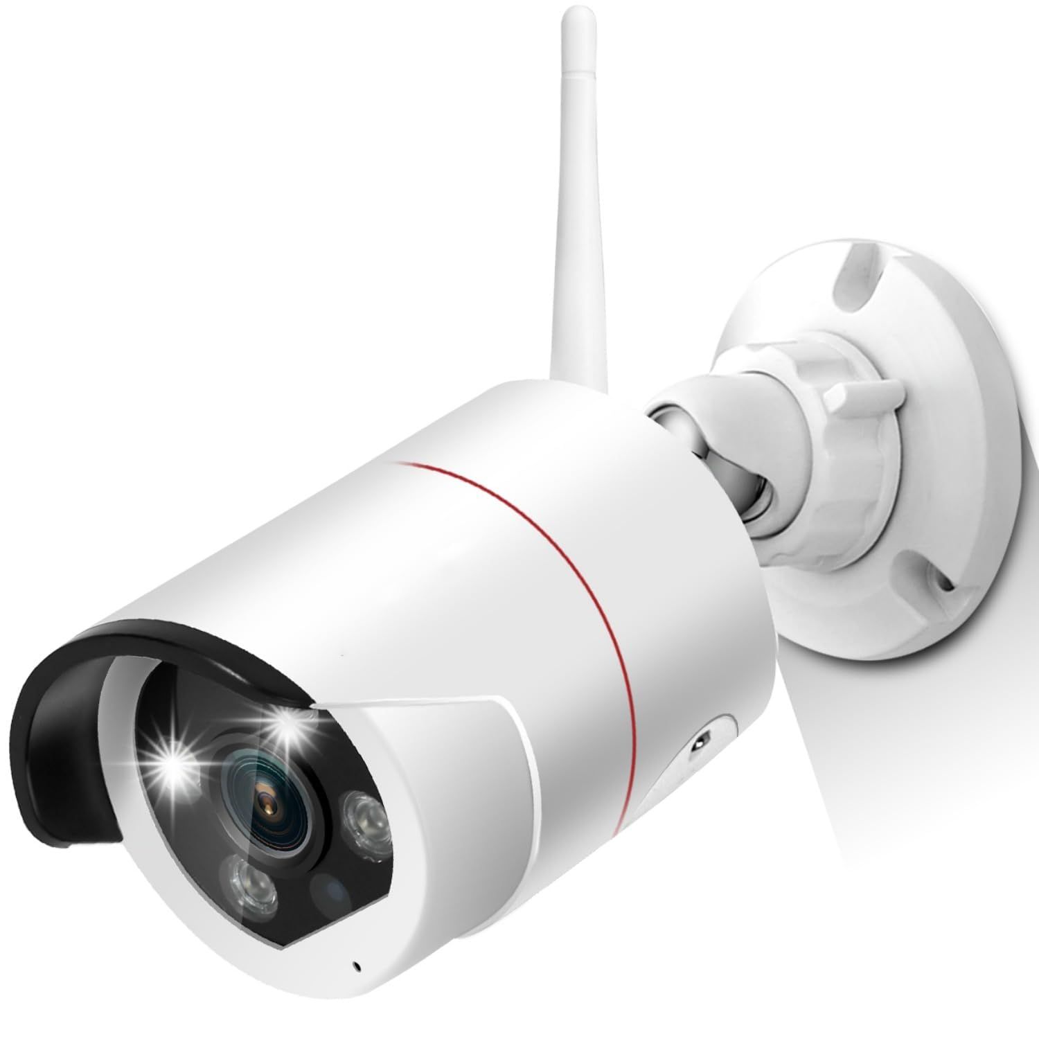 【2K画質】YESKAMOO Wi-Fi 無線 防犯カメラ 監視カメラ AI人物検知 人感センサー発光 屋外 ワイヤレス 300万画素 増設用 フルカラー暗視 赤外線暗視 録音 双方向通話 屋外カメラ IP66防水防塵 常時録画 動体検知 ワ 76822019