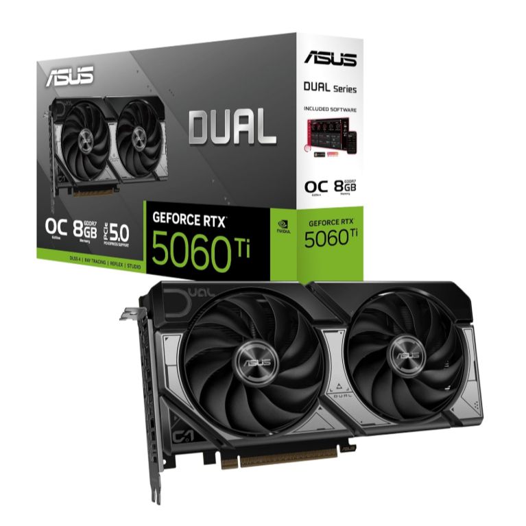 <B>【新品未開封】 ASUS GeForce RTX 5060 Ti Dual 8GB OC ゲーミンググラフィックスカード 54,000円
