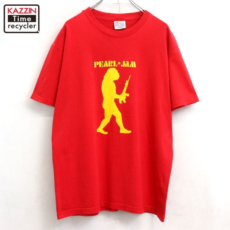 90s vintage パールジャム Hanes バンドＴシャツ メンズ 表記Lサイズ