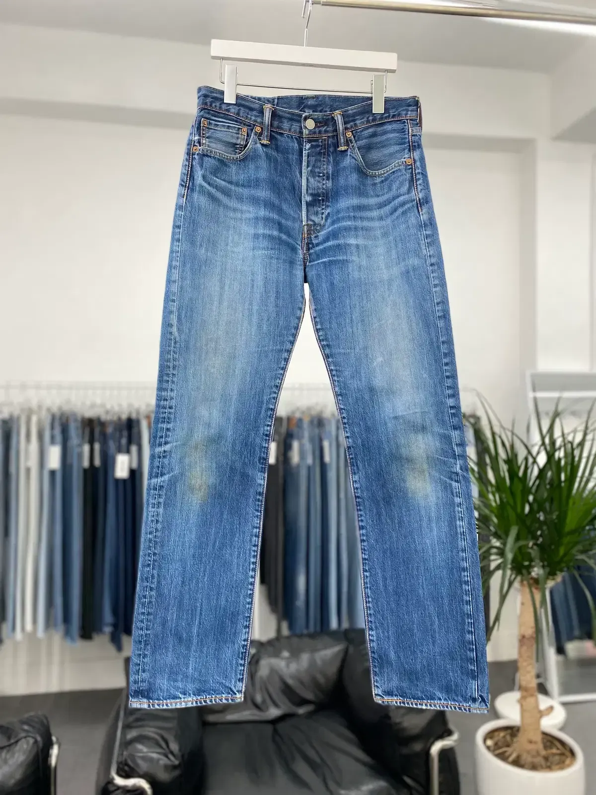 everyone wide ジーンズ (H.BLACK) M denim everyone wide jeans (H