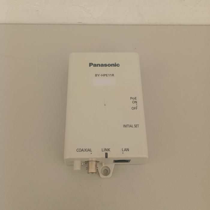 Panasonic PoE給電機能付き同軸-LANコンバータ BY-HPE-11R ホワイト