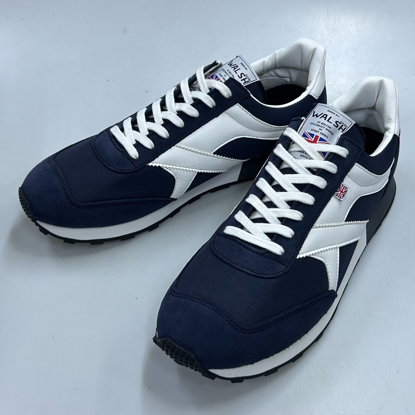 【新品、展示品】WALSH ウォルシュ TORNADO トルネード Navy/White UK10/28.5cm 定価¥29,700-(税込)_