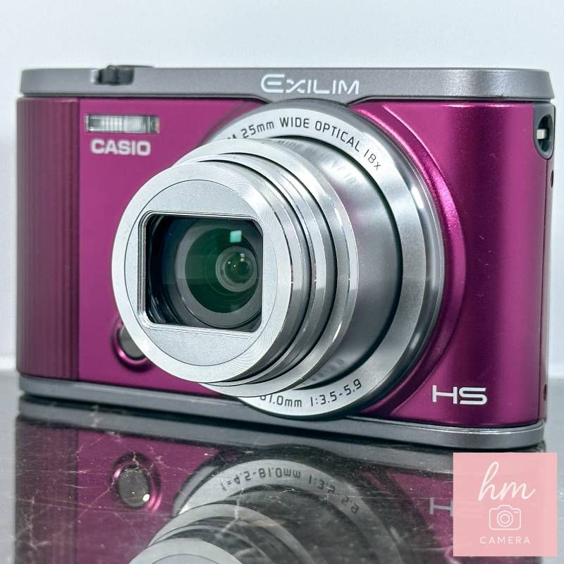 [Good Condition] CASIO EXILIM EX-ZR1700 Wine Red 16.1 Million Pixels Optical 18x Zoom Wide Angle 25mm Selfie Tilt LCD Wi-Fi Bluetooth Full HD Video Compact Digital Camera Casio Exilim