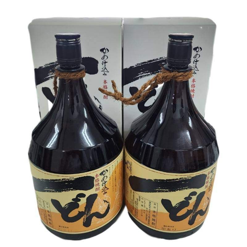 焼酎 一どん 2本セット 1800ml 25度 杜氏の里笠沙 【新品未開栓品】 42608K110111