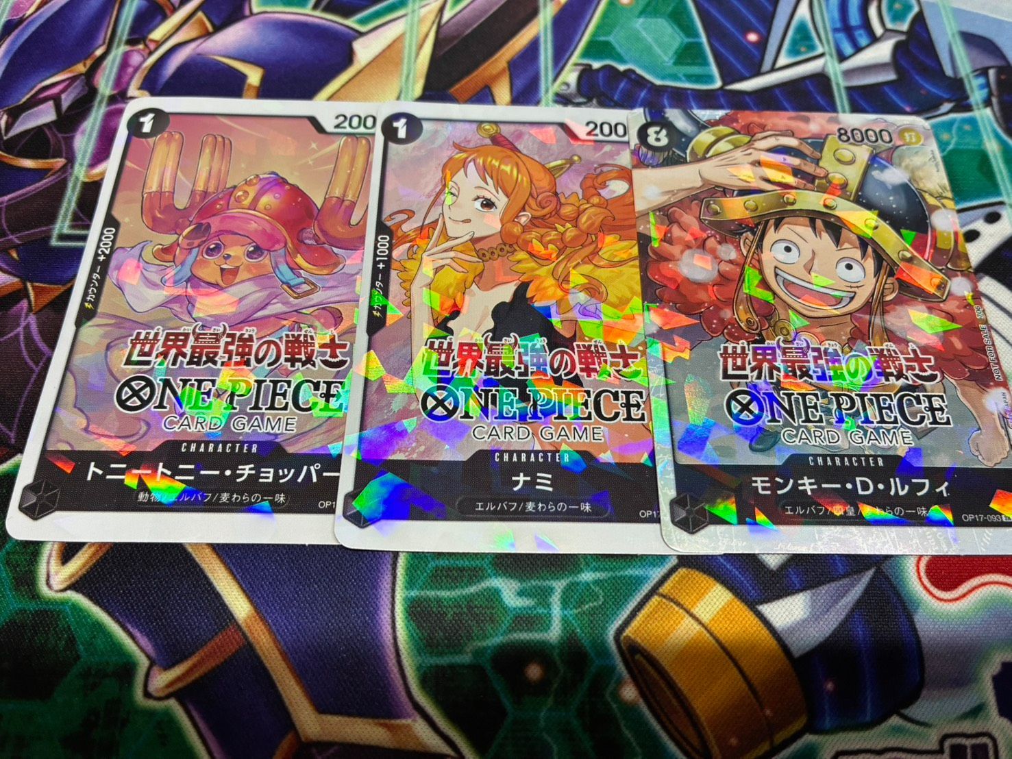 ワンピース　世界最強の戦士　プロモ　シール　ルフィ、ナミ、チョッパー　まとめ売り ワンピース 世界最強の戦士 プロモシール プロモステッカー 3枚セット