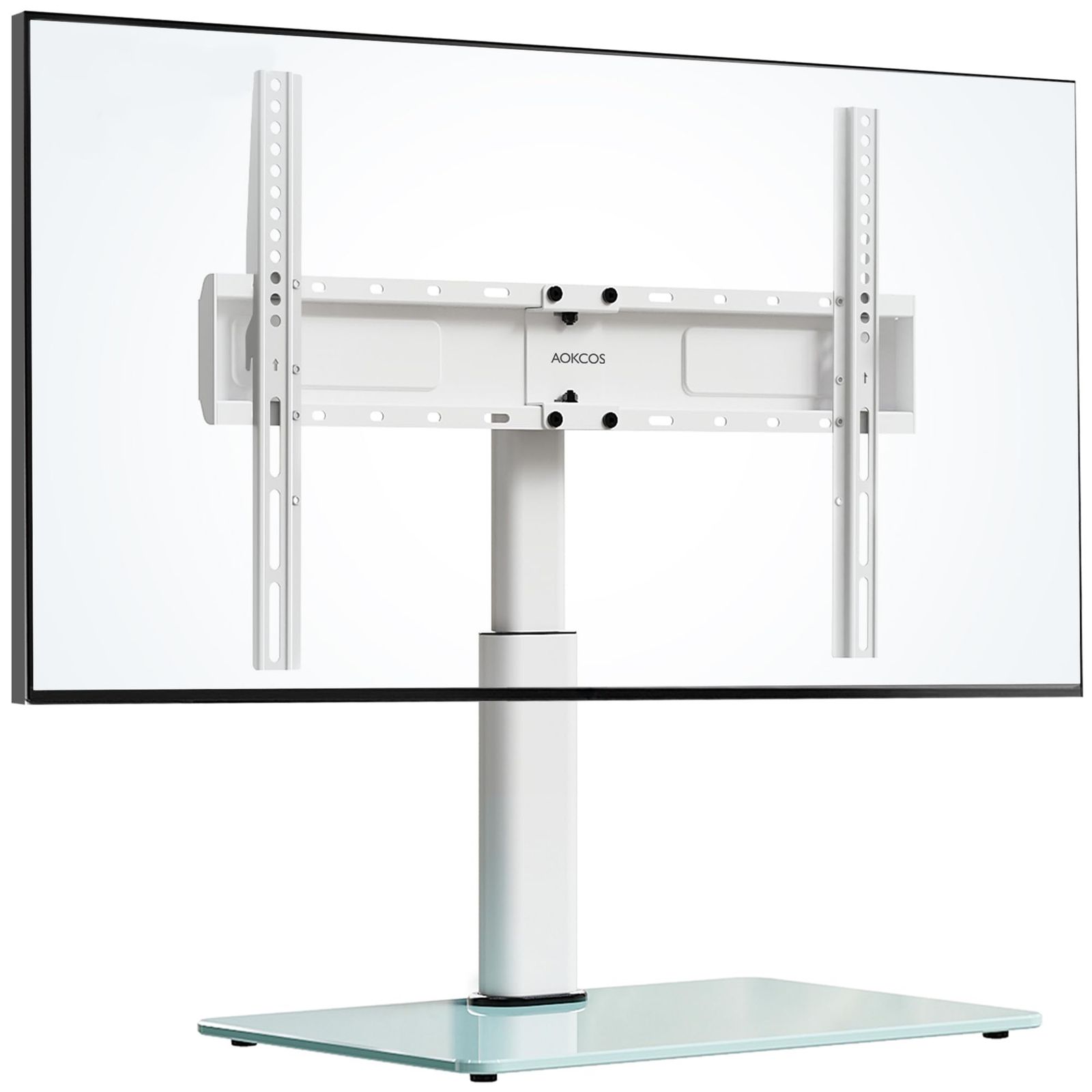 ☆新品☆AOKCOS テレビスタンド 32~70インチ対応 卓上地面両用 高さ調整可能 首振り可 チルト可能 荷重45kg ホワイト TTC1606AGW | 強化ガラスベース テレビ下空間をスッキリ活用 824475c0 6,245円