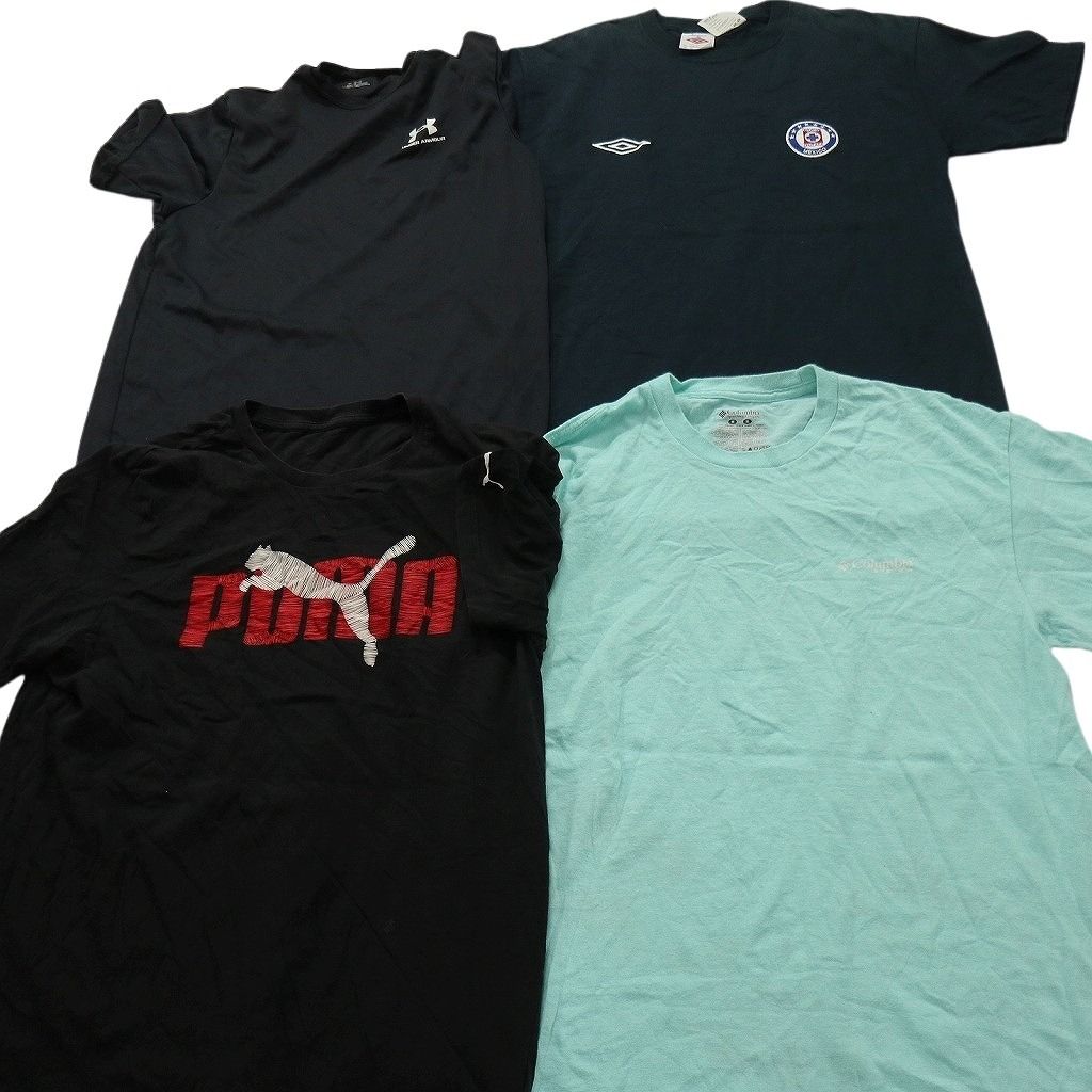 古着卸 まとめ売り ブランドMIX Tシャツ 16枚セット ( メンズ M ) コロンビア ノースフェイス チャンピオン ナイキ 中古 古着 NG2458