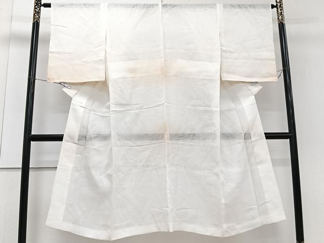 平和屋着物＊夏物　長襦袢　枝草紋紗　白色　麻　逸品　CABJ4304xi 16,848円