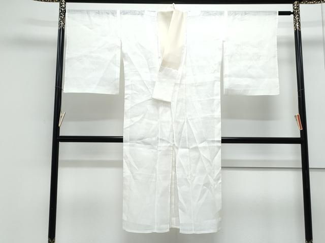 平和屋着物＊夏物　長襦袢　流水花紋紗　象牙色　麻　逸品　CABJ1076th 15,184円