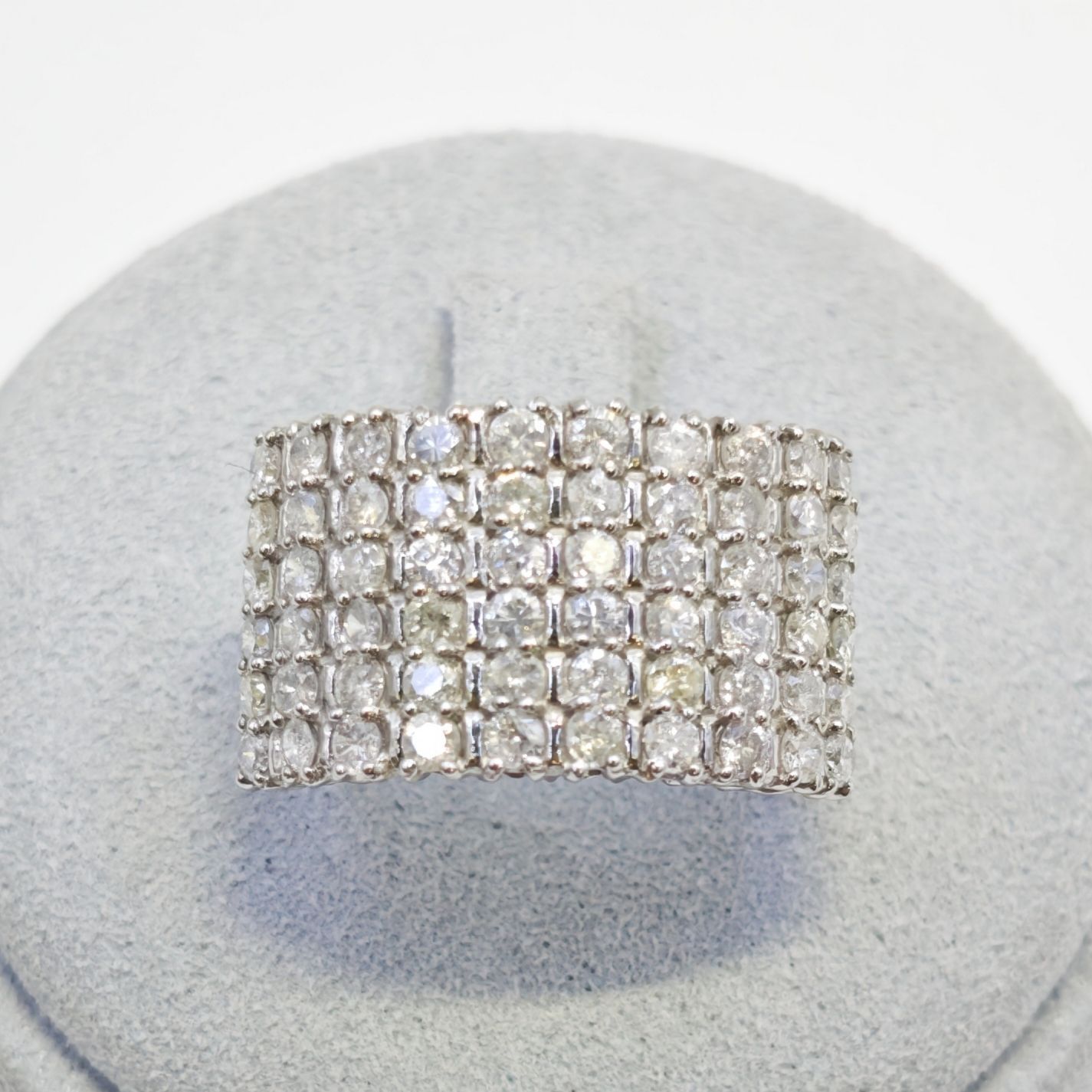 【中古】Pt900 ダイヤ リング 2.00ct 7.66g 11.5号